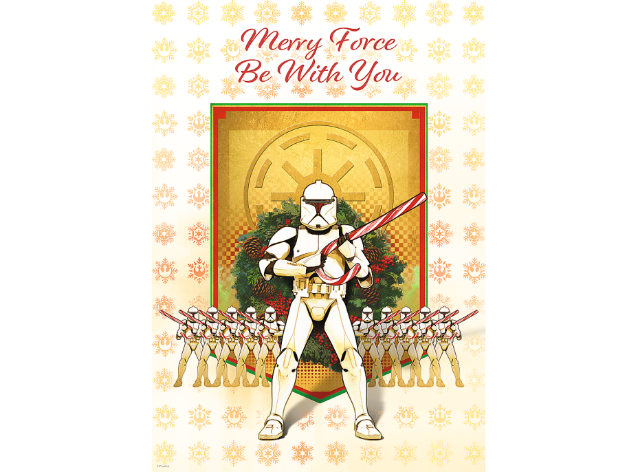 TREFL Puzzle Premium Plus Star Wars: Merry Clone Troopers 1000 dielikov