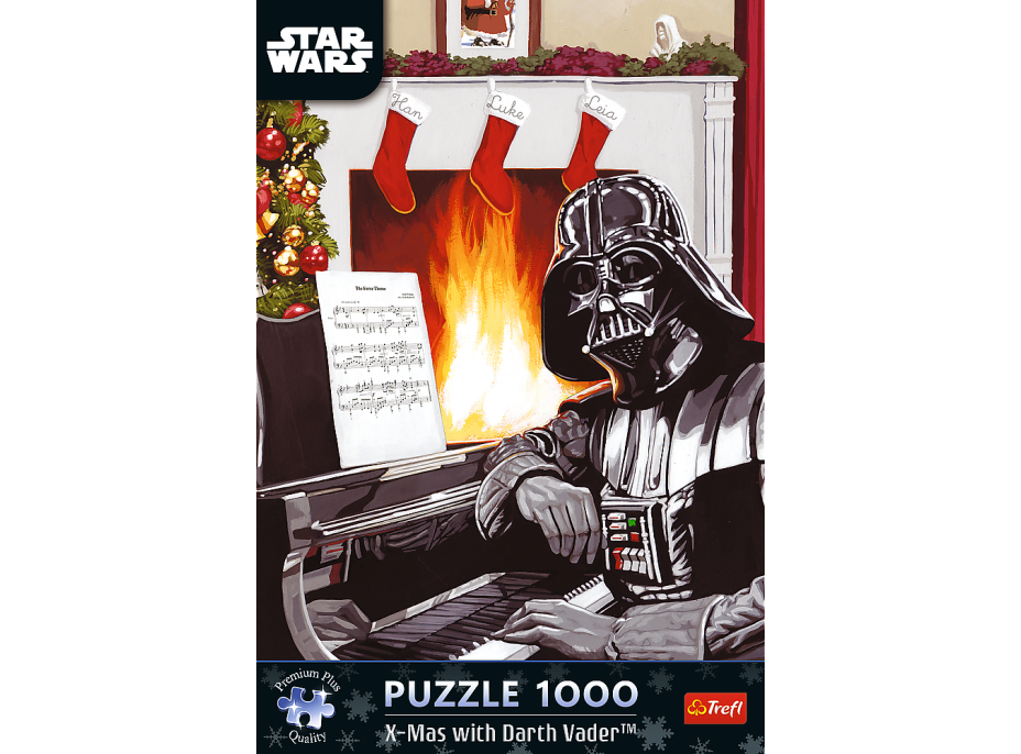 TREFL Puzzle Premium Plus Star Wars: Vianoce s Darth Vaderom 1000 dielikov
