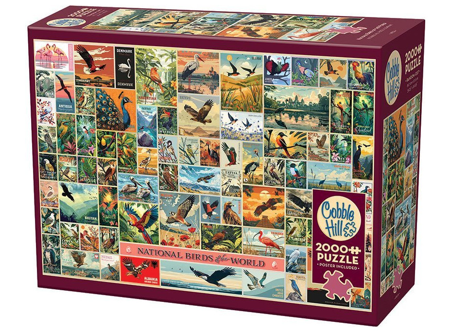 COBBLE HILL Puzzle Vtáky z celého sveta 2000 dielikov