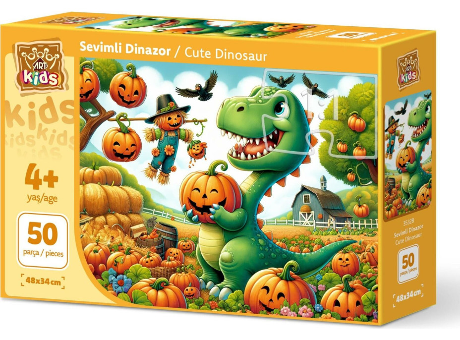ART PUZZLE Puzzle Roztomilý dinosaurus 50 dielikov