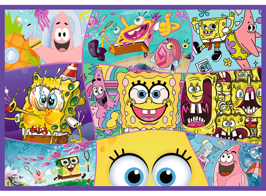 TREFL Puzzle Šialený svet Spongeboba 4x250 dielikov