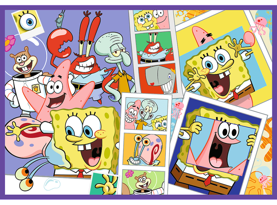 TREFL Puzzle Šialený svet Spongeboba 4x250 dielikov