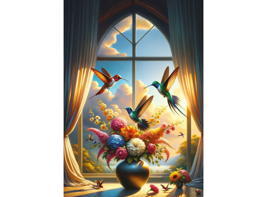 ART PUZZLE Puzzle Symfónia krídiel a kvetov 500 dielikov