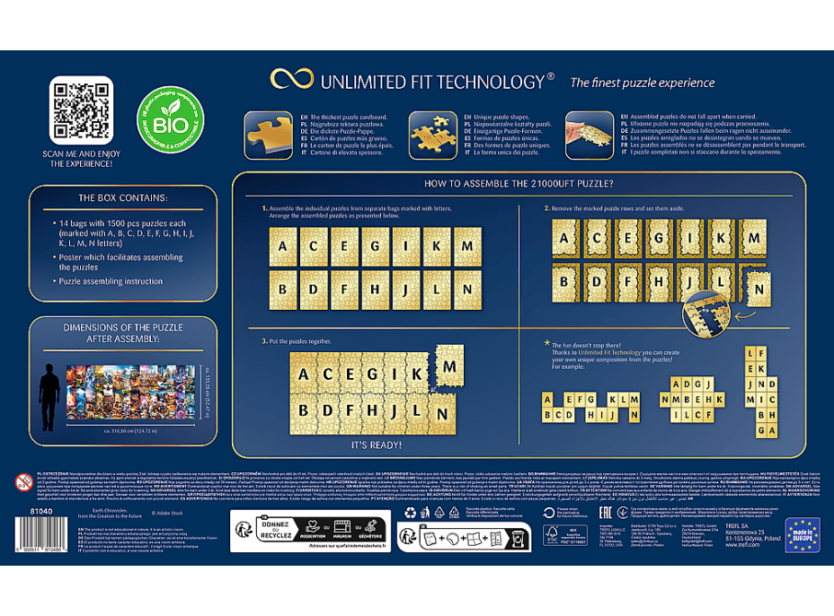 TREFL Puzzle UFT Kronika Krajina: Od stvorenia k budúcnosti 21000 dielikov
