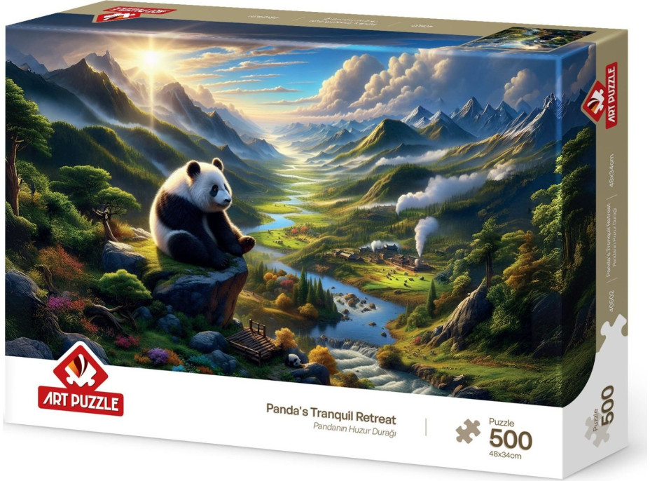ART PUZZLE Puzzle Útočisko pre pandy 500 dielikov