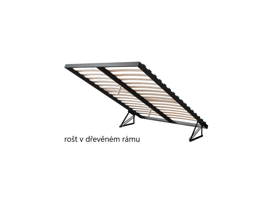 Posteľ PANAMA 200x140 cm - dub craft/biela
