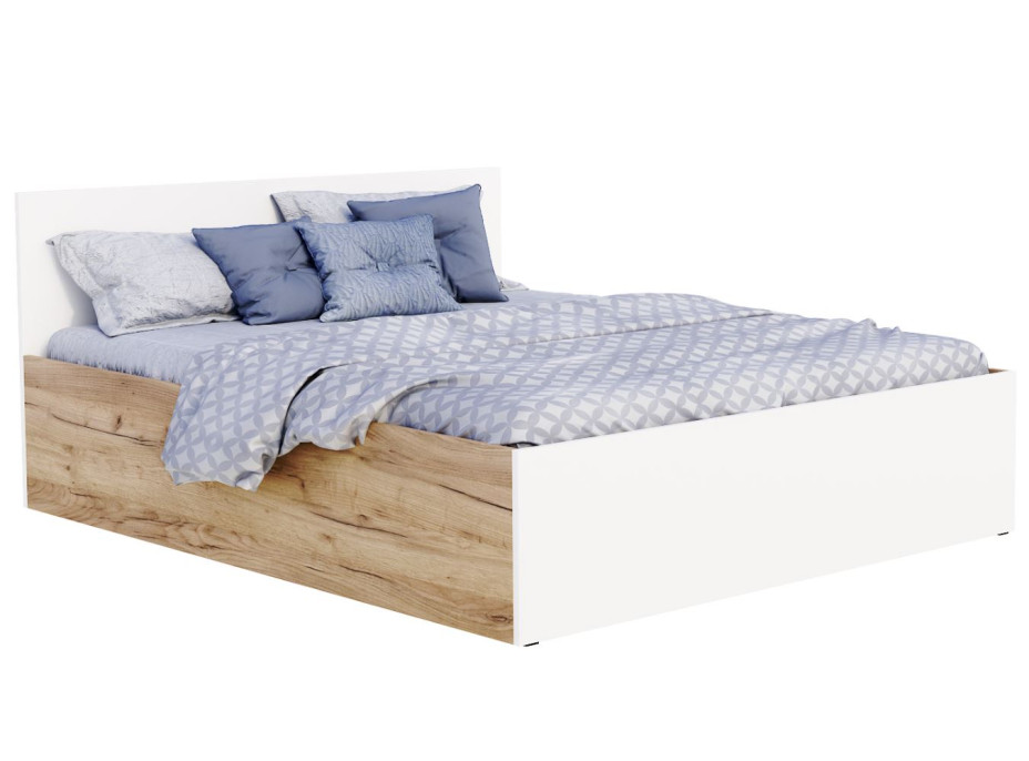 Posteľ PANAMA 200x140 cm - dub craft/biela