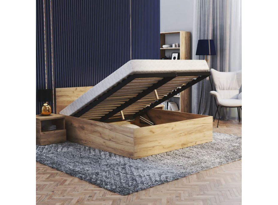 Posteľ PANAMA 200x120 cm - dub craft