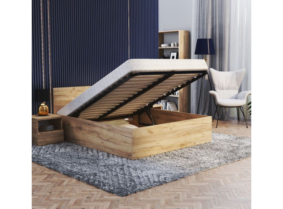 Posteľ PANAMA 200x140 cm - dub craft