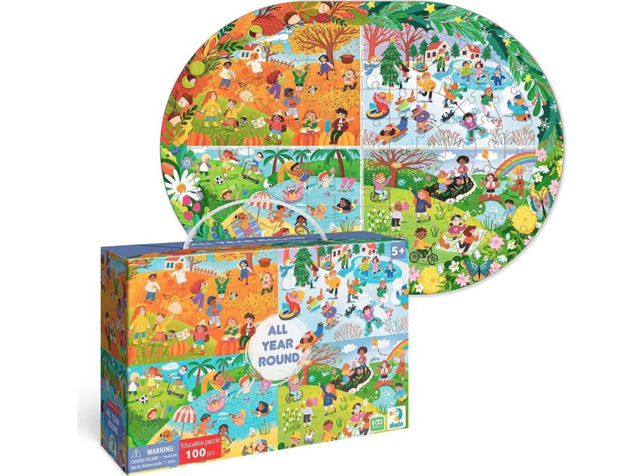 DODO Puzzle Počas celého roka 100 dielikov