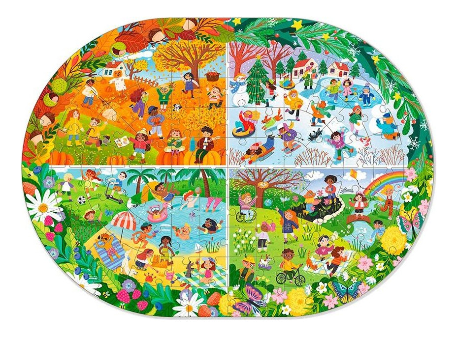DODO Puzzle Počas celého roka 100 dielikov