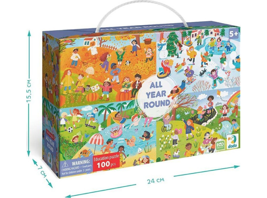 DODO Puzzle Počas celého roka 100 dielikov
