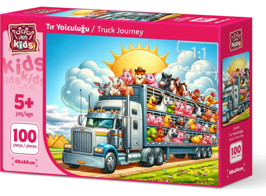 ART PUZZLE Puzzle Cesta truckom 100 dielikov