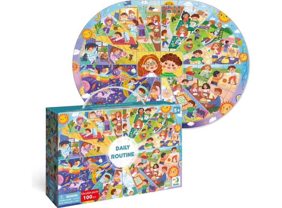 DODO Puzzle Denná rutina 100 dielikov