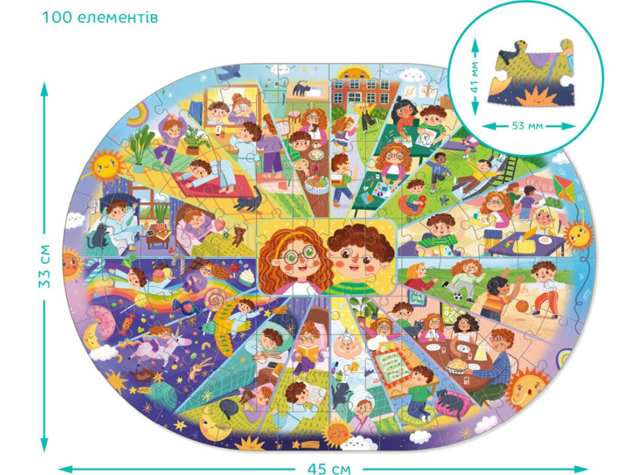 DODO Puzzle Denná rutina 100 dielikov