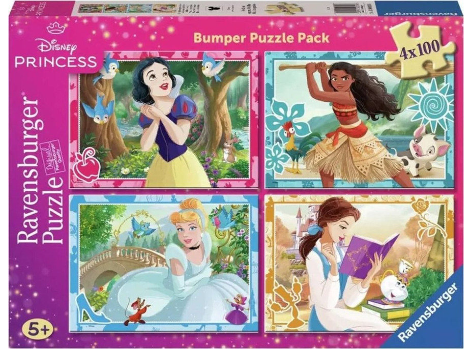 RAVENSBURGER Puzzle Disney princeznej 4x100 dielikov