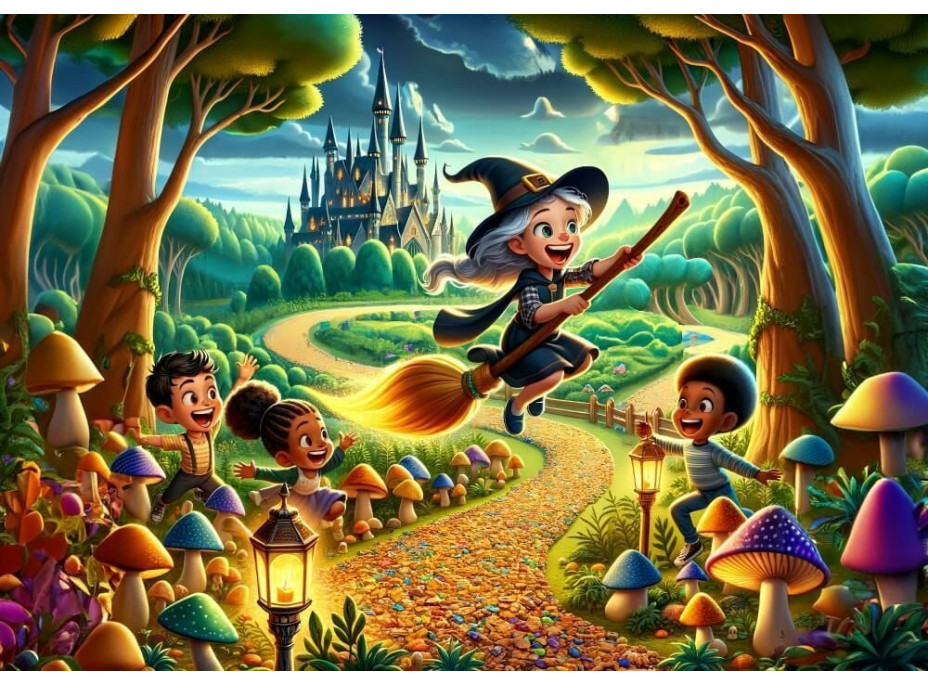 ART PUZZLE Puzzle Roztomilá čarodejnica 100 dielikov