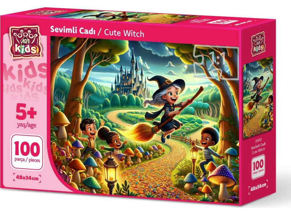 ART PUZZLE Puzzle Roztomilá čarodejnica 100 dielikov