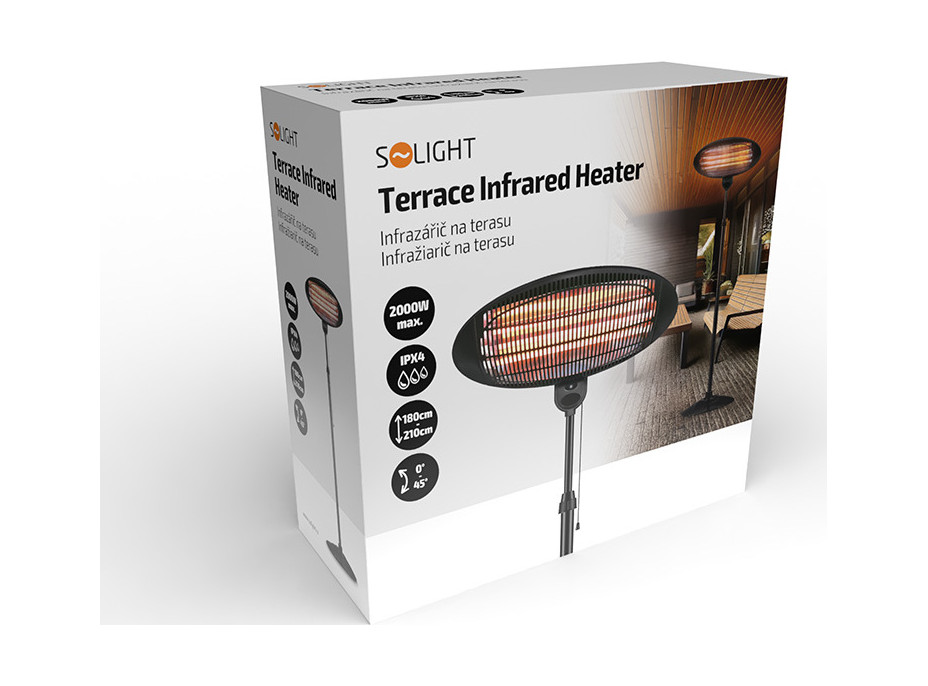 Solight infražiarič na terasu 2000W