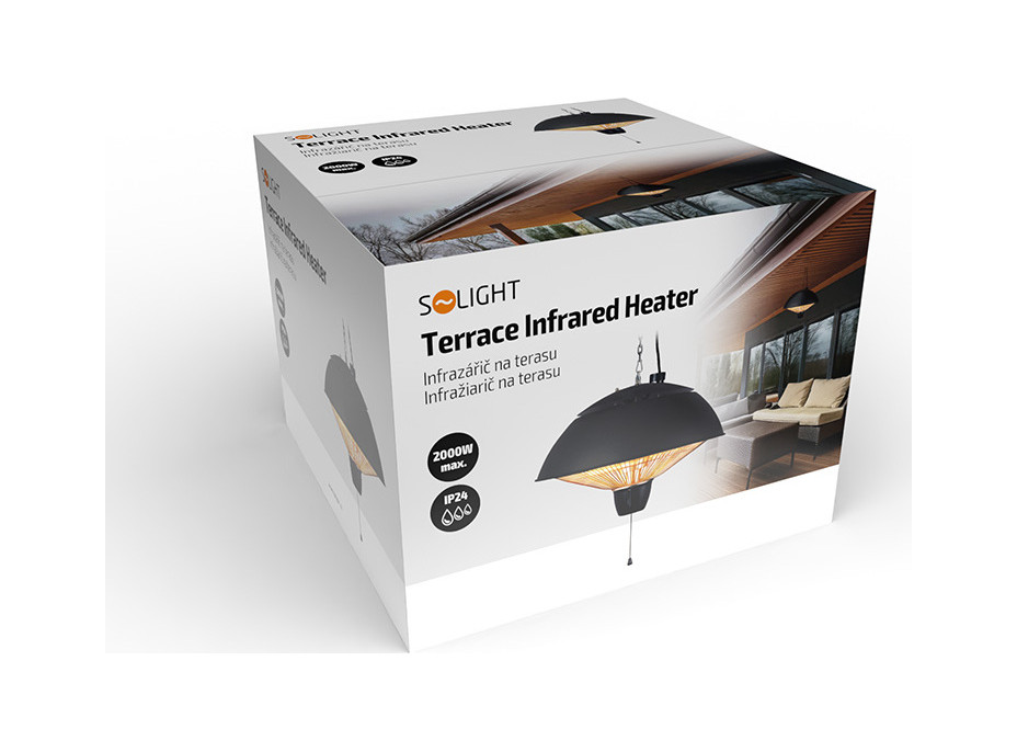 Solight infražiarič na terasu 2000W