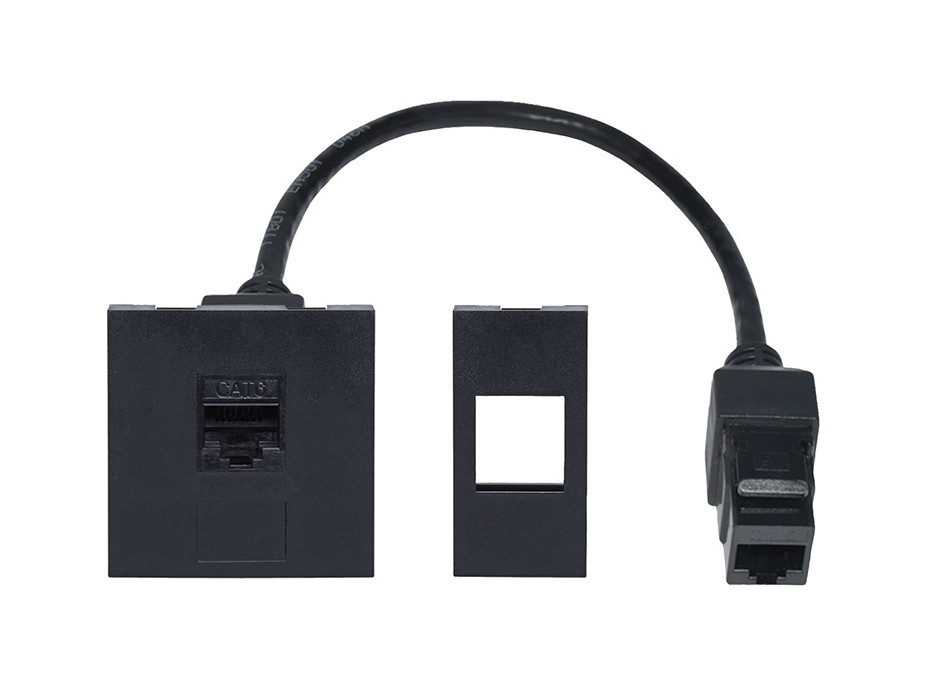Solight RJ45 Cat6 doplnkový modul pre vstavané zásuvky série PP128