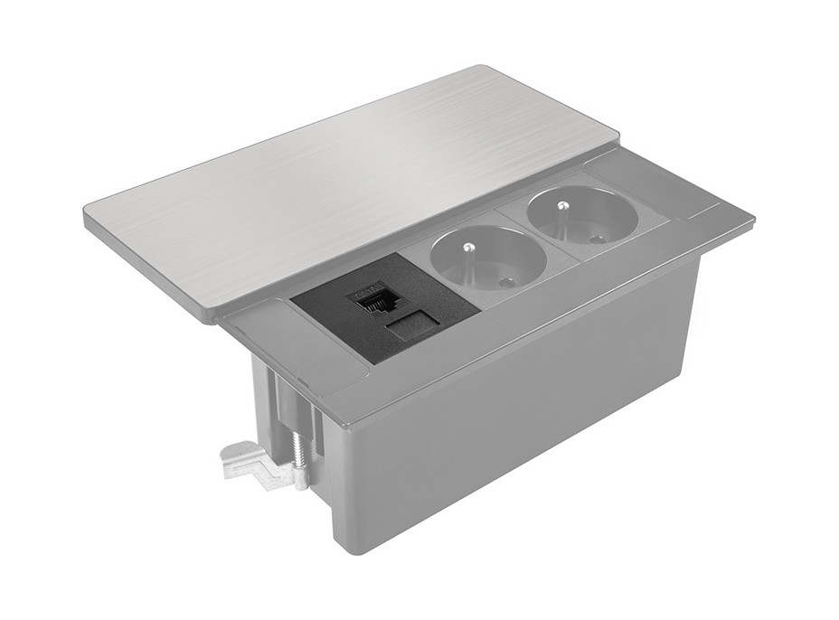 Solight RJ45 Cat6 doplnkový modul pre vstavané zásuvky série PP128