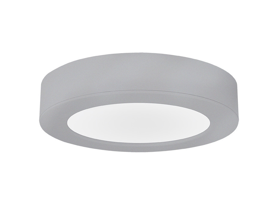 Solight LED mini panel kúpeľňový 2v1, 3CCT, podhľadový / prisadený, 12W, 1020lm, IP54, strieborná, okrúhly