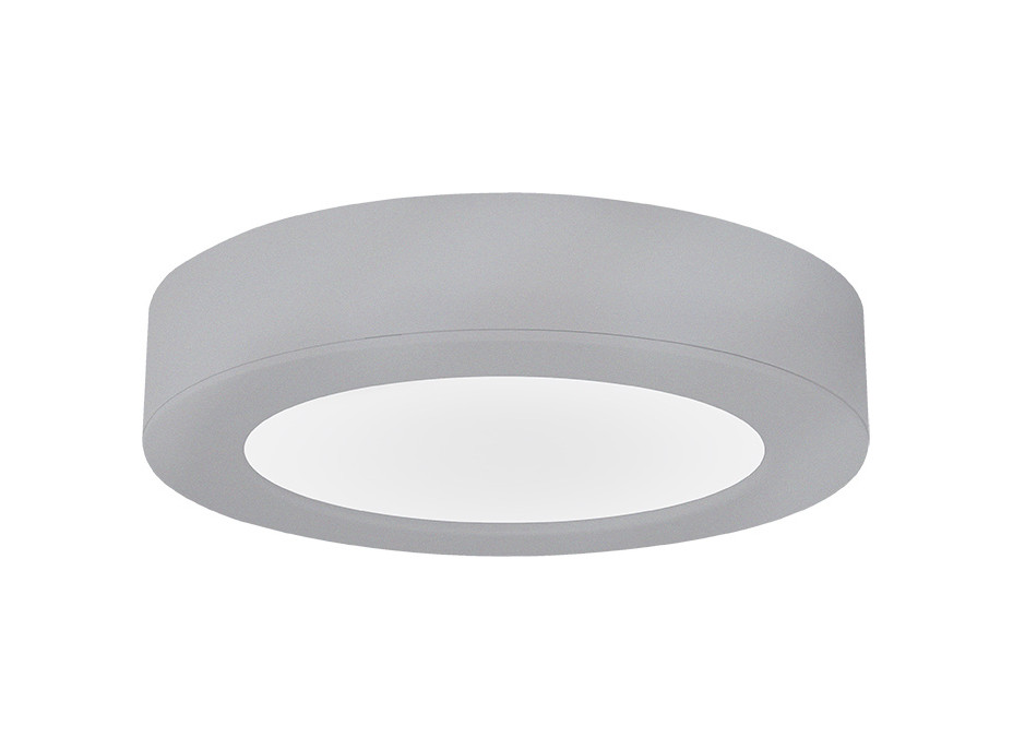 Solight LED mini panel kúpeľňový 2v1, 3CCT, podhľadový / prisadený, 18W, 1530lm, IP54, strieborná, okrúhly
