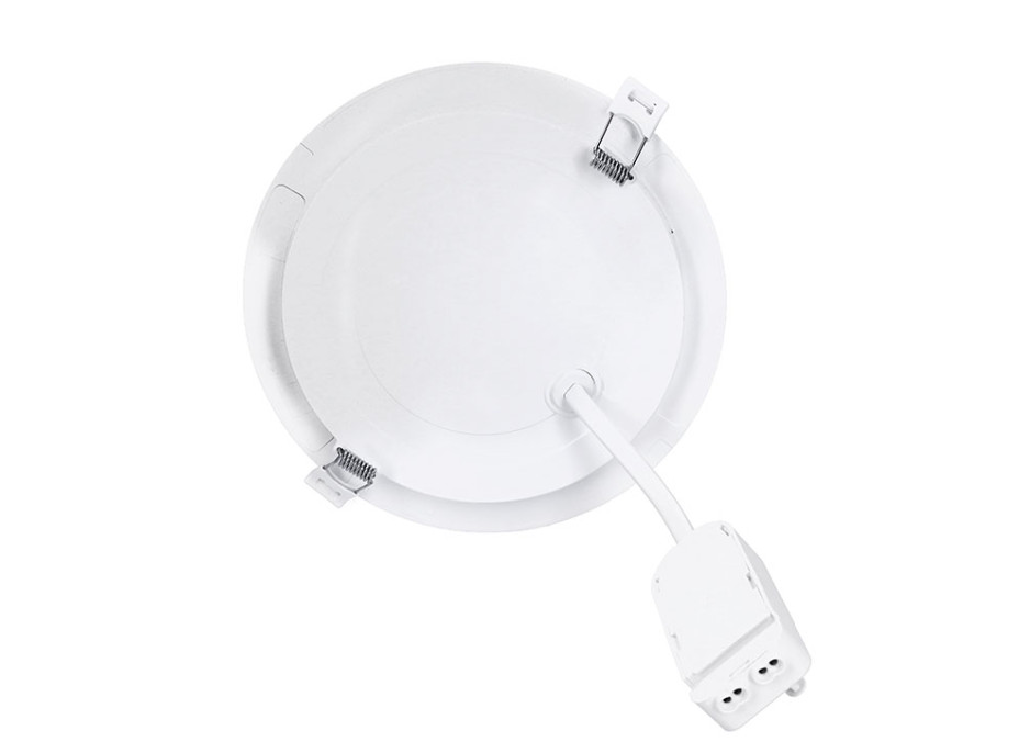Solight LED mini panel kúpeľňový 2v1, 3CCT, podhľadový / prisadený, 18W, 1530lm, IP54, strieborná, okrúhly