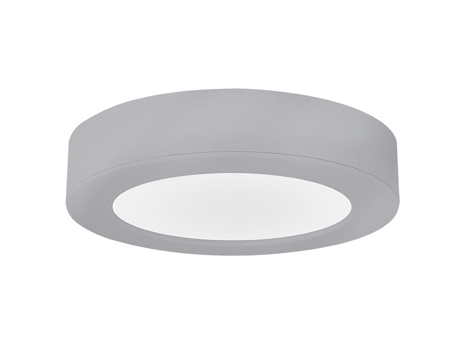Solight LED mini panel kúpeľňový 2v1, 3CCT, podhľadový / prisadený, 24W, 2040lm, IP54, strieborná, okrúhly