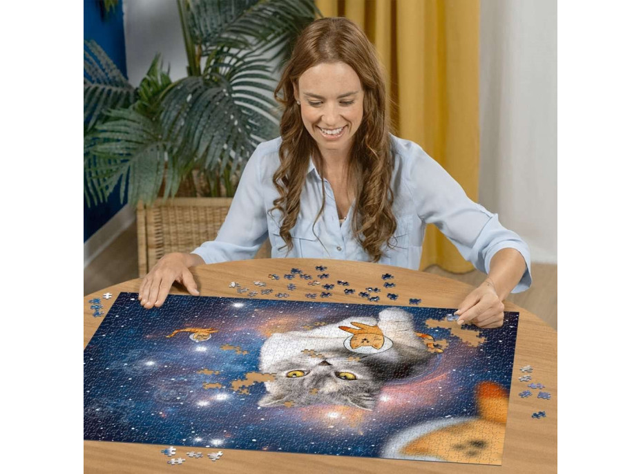 RAVENSBURGER Puzzle Mačka vo vesmíre 1500 dielikov