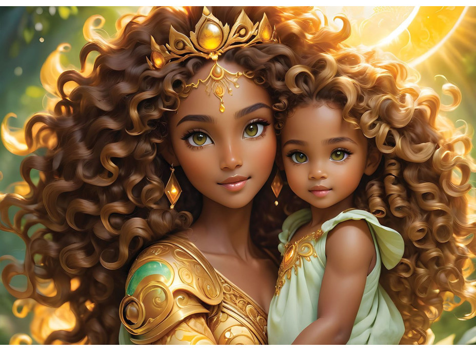 ALIPSON Puzzle Mère et Fille: La Lune et le Soleil 2x500 dielikov