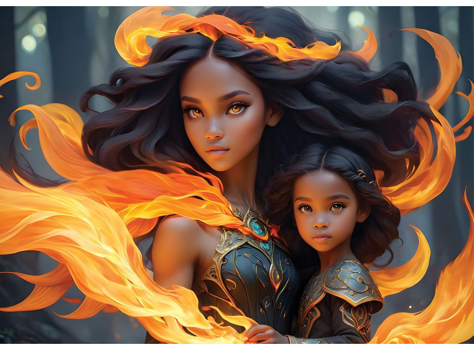 ALIPSON Puzzle Mère et Fille: L'Eau et le Feu 2x500 dielikov