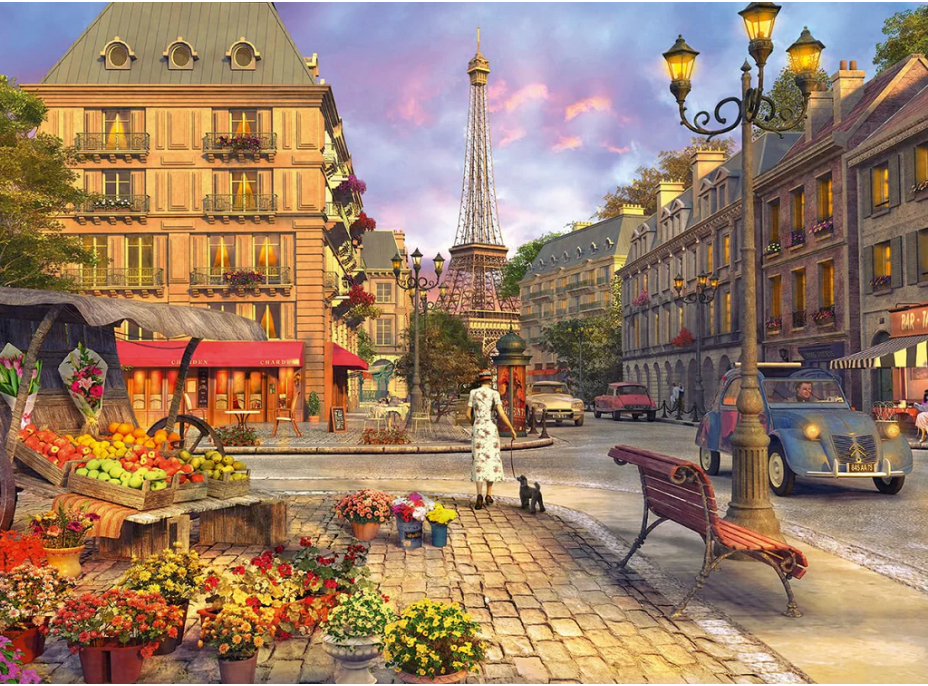 RAVENSBURGER Puzzle Prechádzka Parížom 500 dielikov