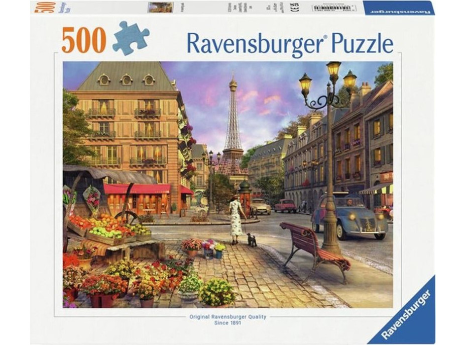 RAVENSBURGER Puzzle Prechádzka Parížom 500 dielikov