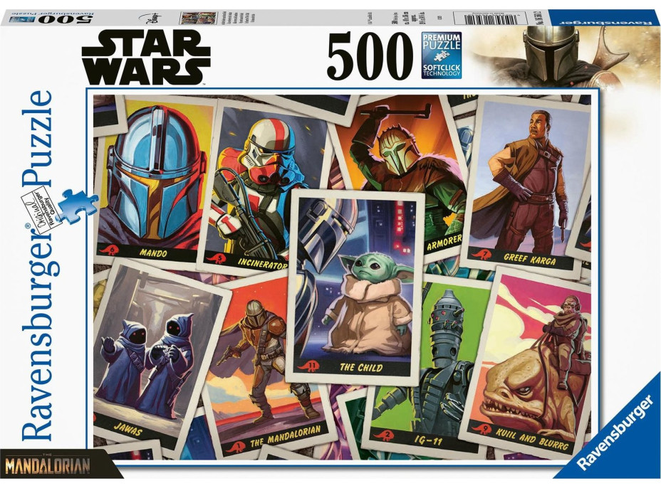 RAVENSBURGER Puzzle The Mandalorian: Baby Yoda 500 dielikov