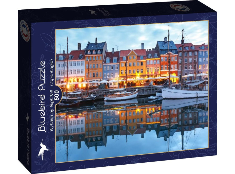 BLUEBIRD Puzzle Západ slnka v Nyhavne 500 dielikov