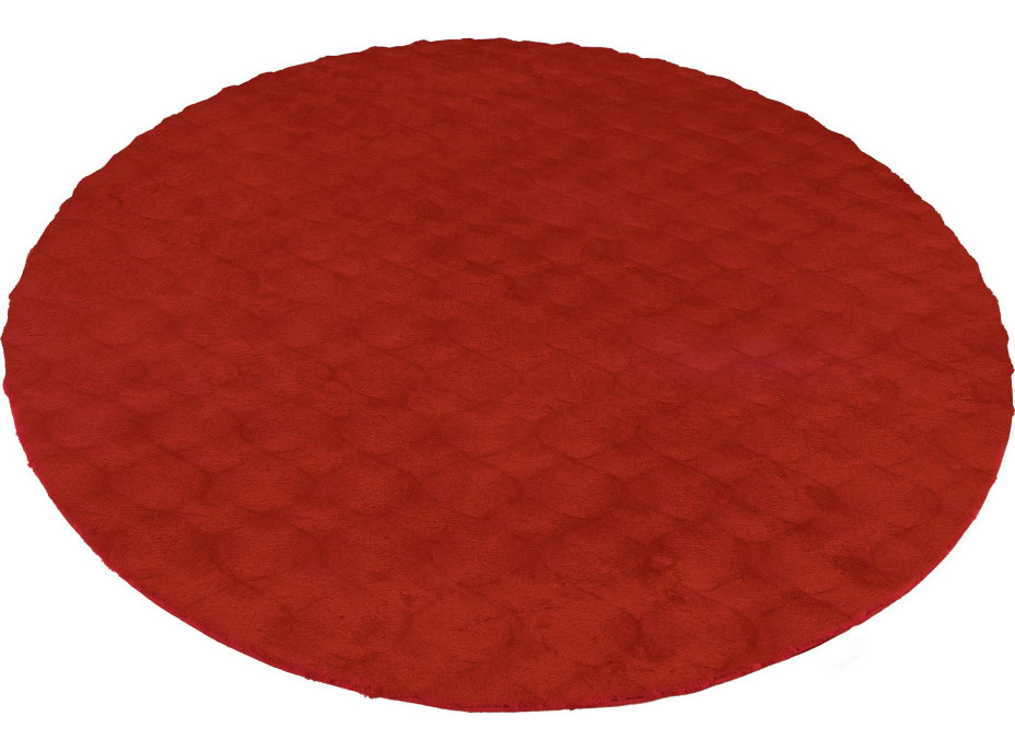 Kusový koberec Diamond Cut 800 Red kruh