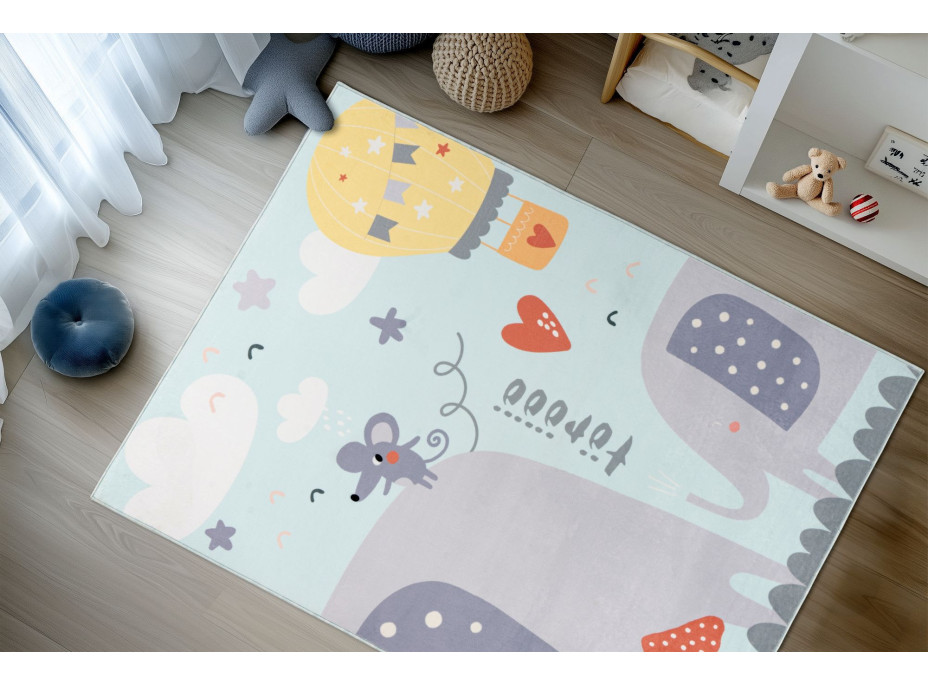 Detský kusový koberec Magic Kids ML 105 Cute Elephant
