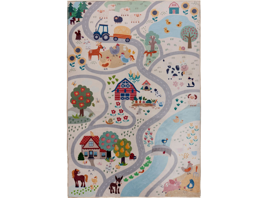 Detský kusový koberec Magic Kids ML 108 Farm
