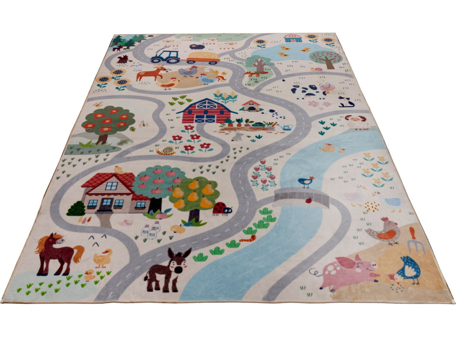 Detský kusový koberec Magic Kids ML 108 Farm