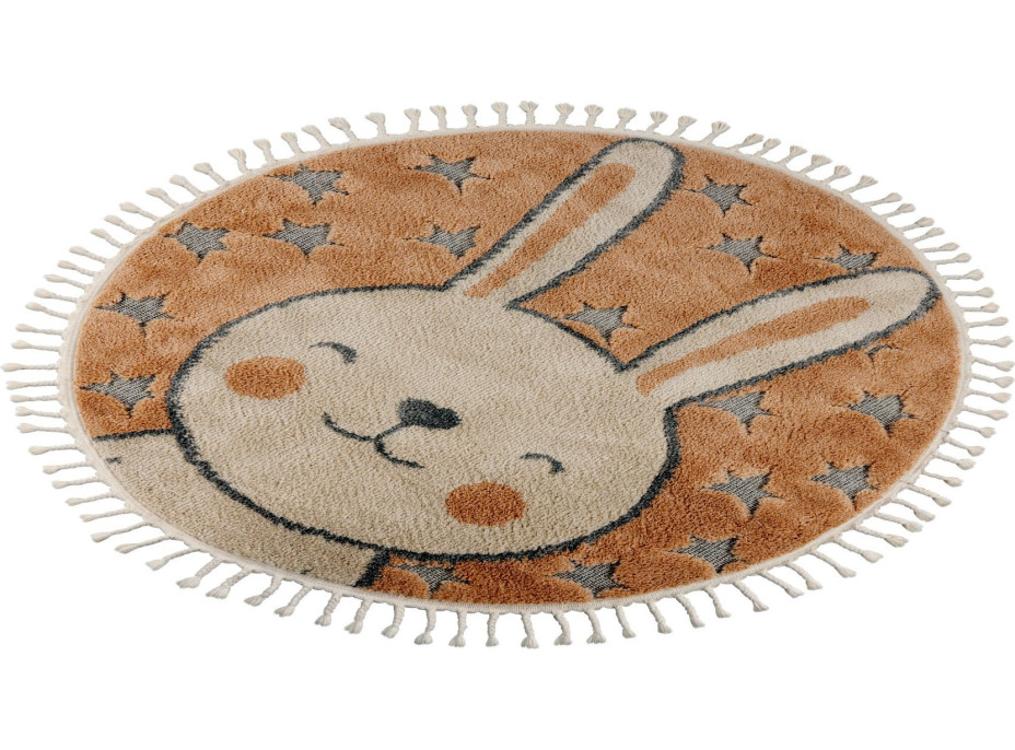 Detský kusový koberec My Fano 390 Rabbit kruh