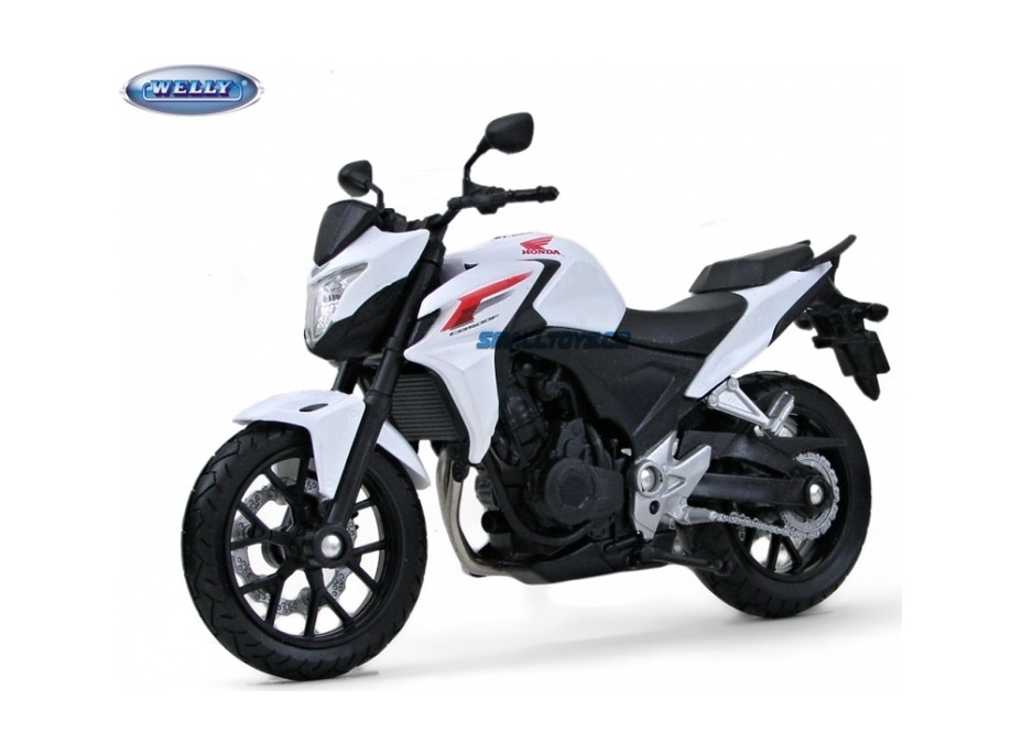 Welly - Motocykel Honda CB500F model 1:10 biela