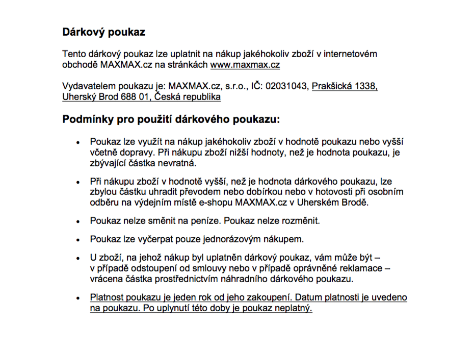 Darčekový poukaz v hodnote 120€