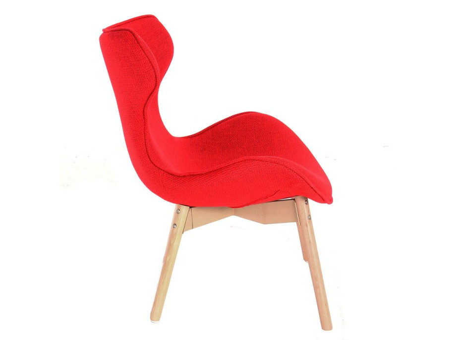 Dizajnová retro stolička Fox - červená