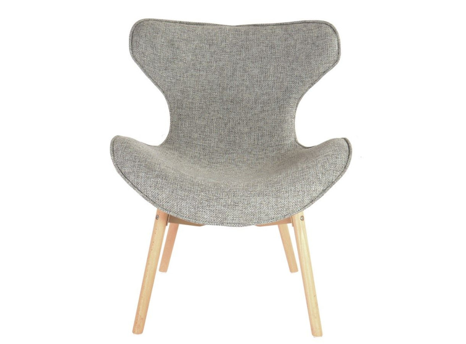 Dizajnová retro stolička Fox - šedá