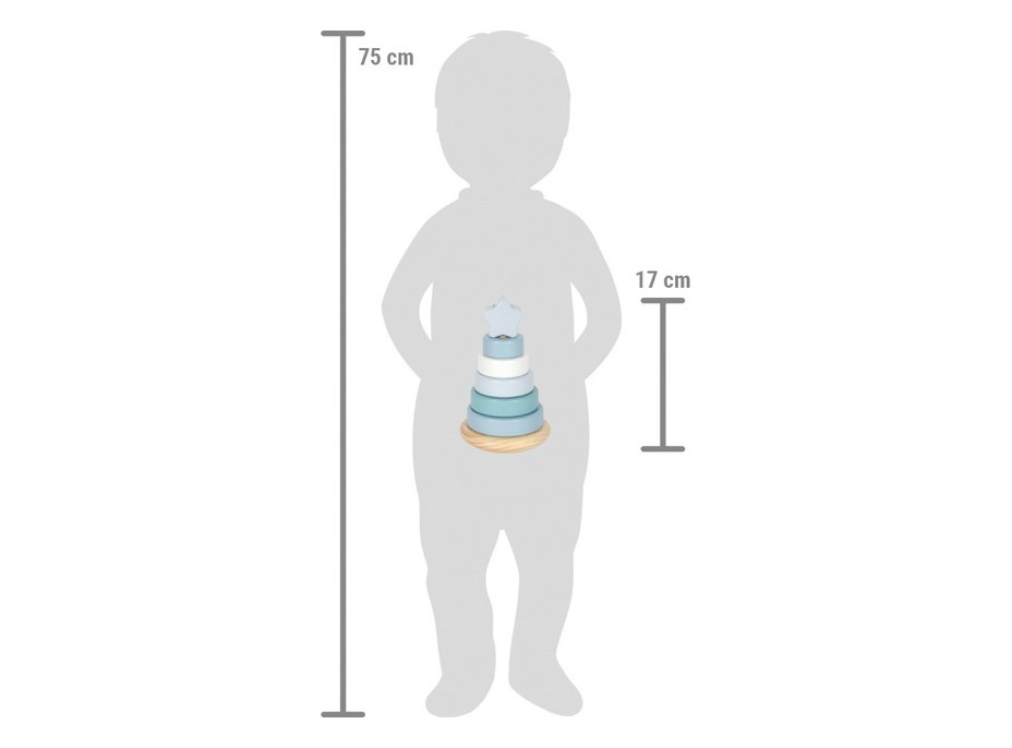 small foot Nasadzovanie na tyč Veža modrá