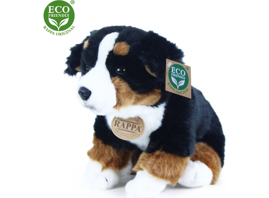 Rappa Plyšový pes bernský salašnícky sediaci 25 cm ECO-FRIENDLY
