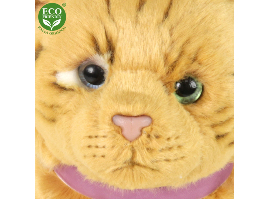 Rappa Plyšová mačka hnedá 25 cm ECO-FRIENDLY