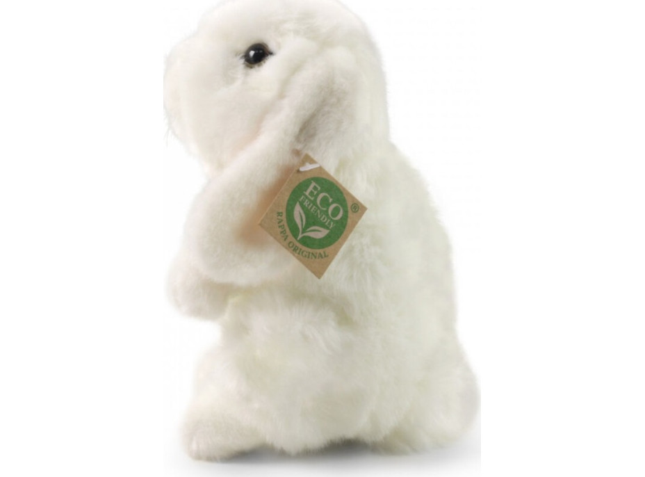 Rappa Plyšový králik biely stojaci 18 cm ECO-FRIENDLY